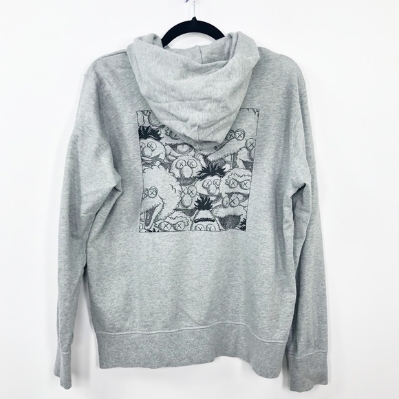 grey kaws hoodie